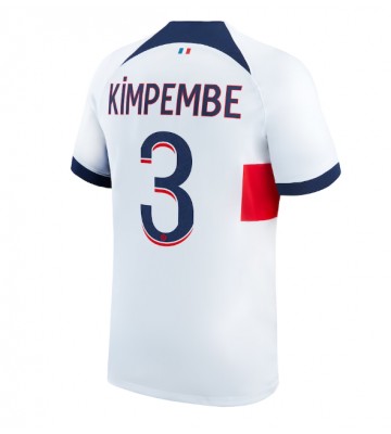 Paris Saint-Germain Presnel Kimpembe #3 Udebanetrøje 2023-24 Kort ærmer